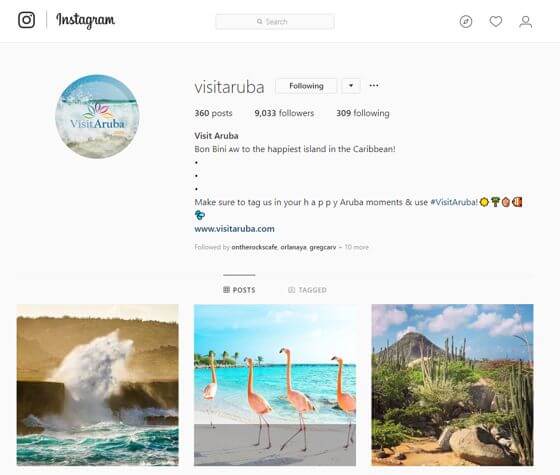 VisitAruba-Instagram-Business-Profile-branding-caribmedia-aruba-blog