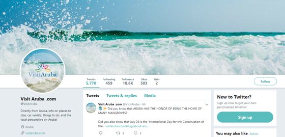 VisitAruba-Twitter-Account-branding-caribmedia-aruba-blog